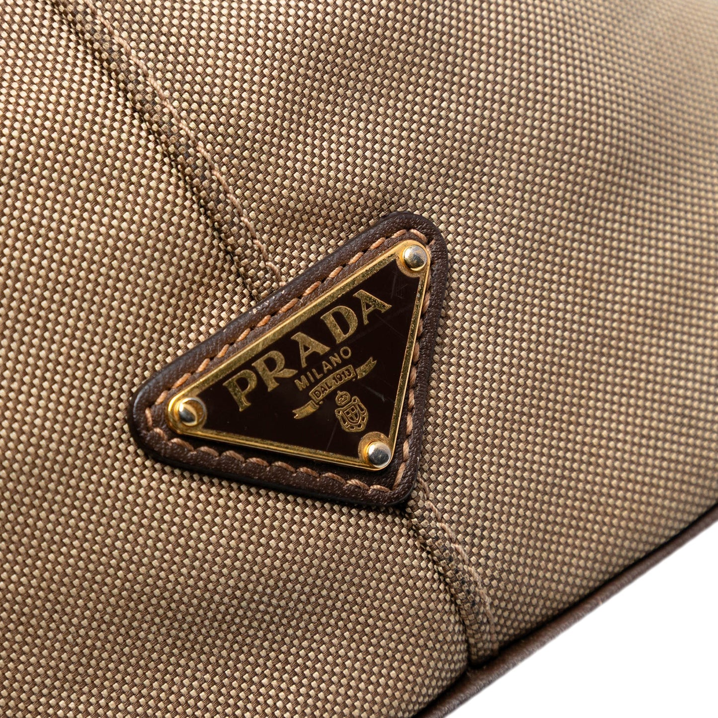 Prada Canvas Canapa Logo Satchel