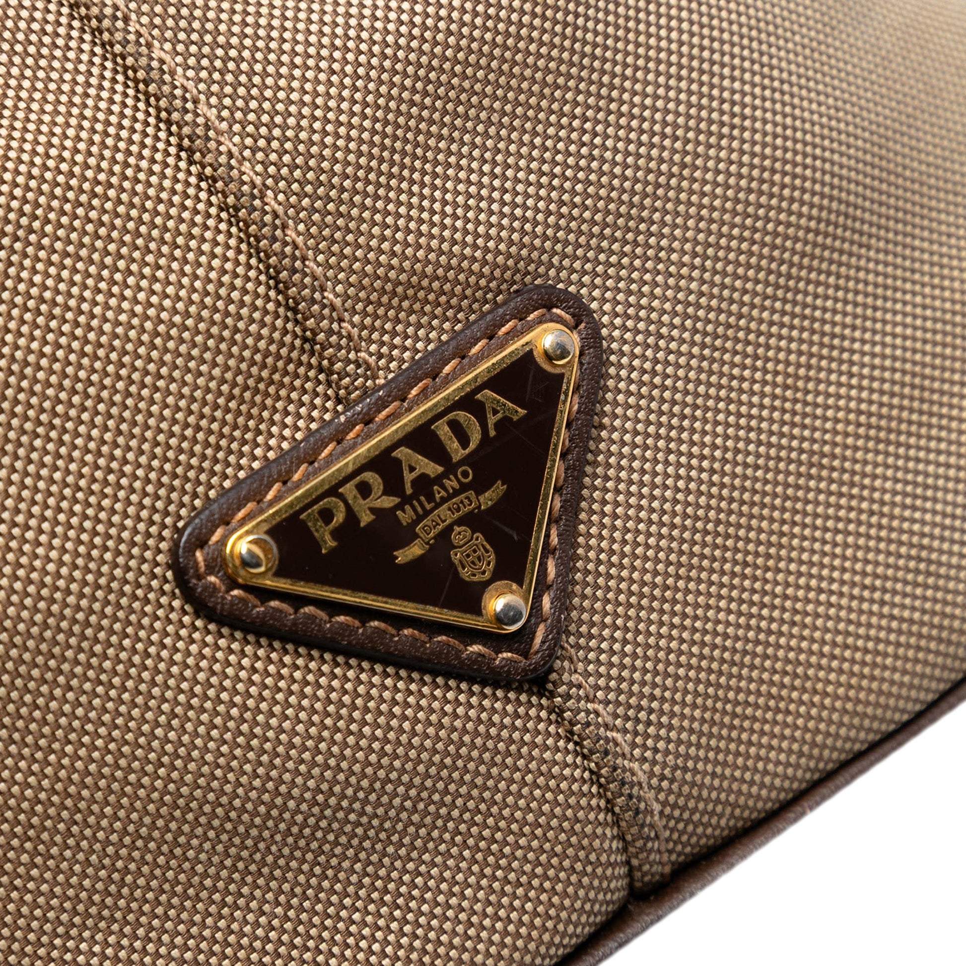 Prada Canvas Canapa Logo Satchel