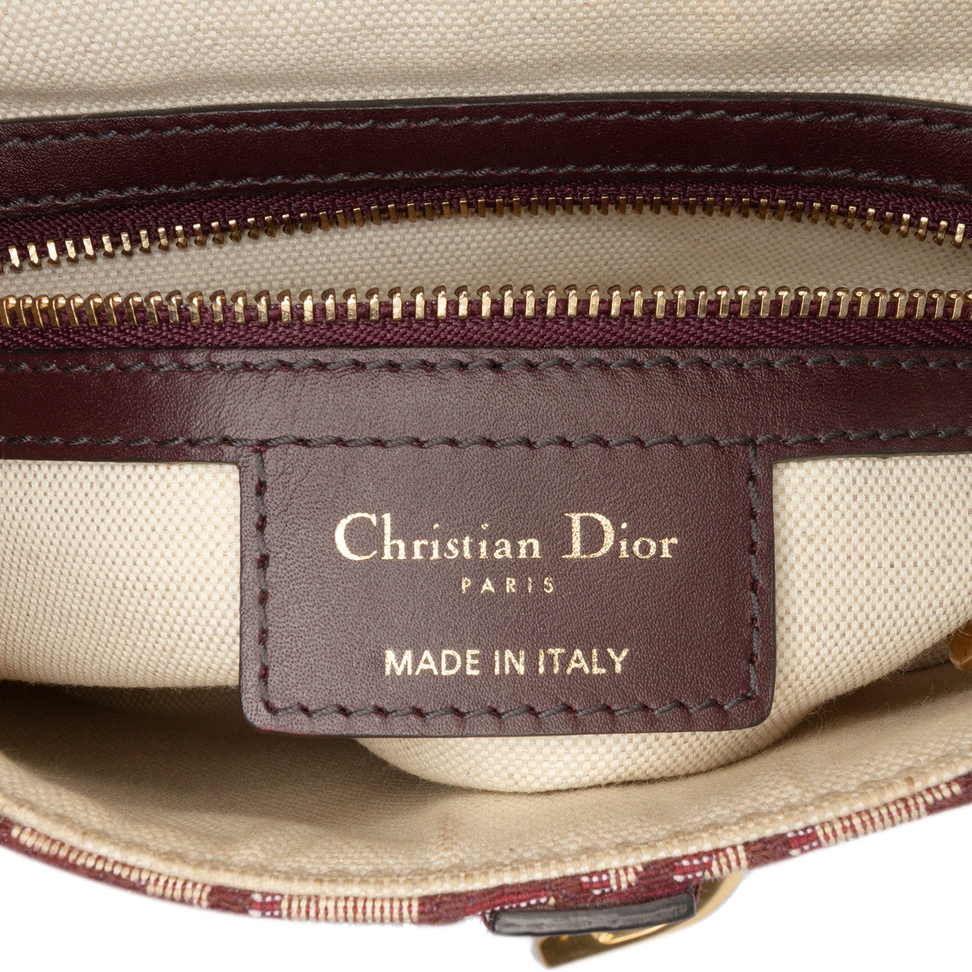 Dior Oblique Canvas Saddle Bag