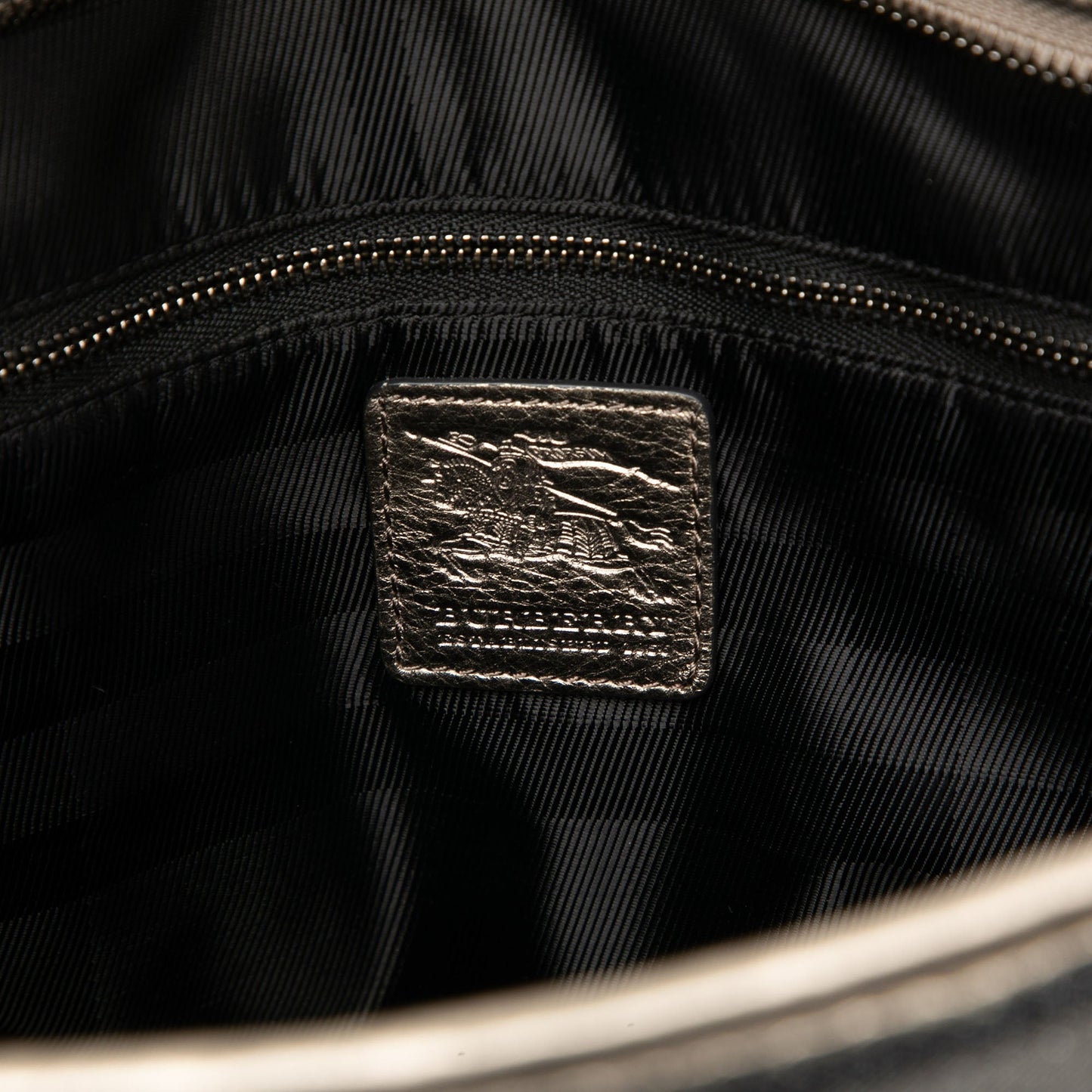 Burberry Small Shimmer Check Canvas Tote