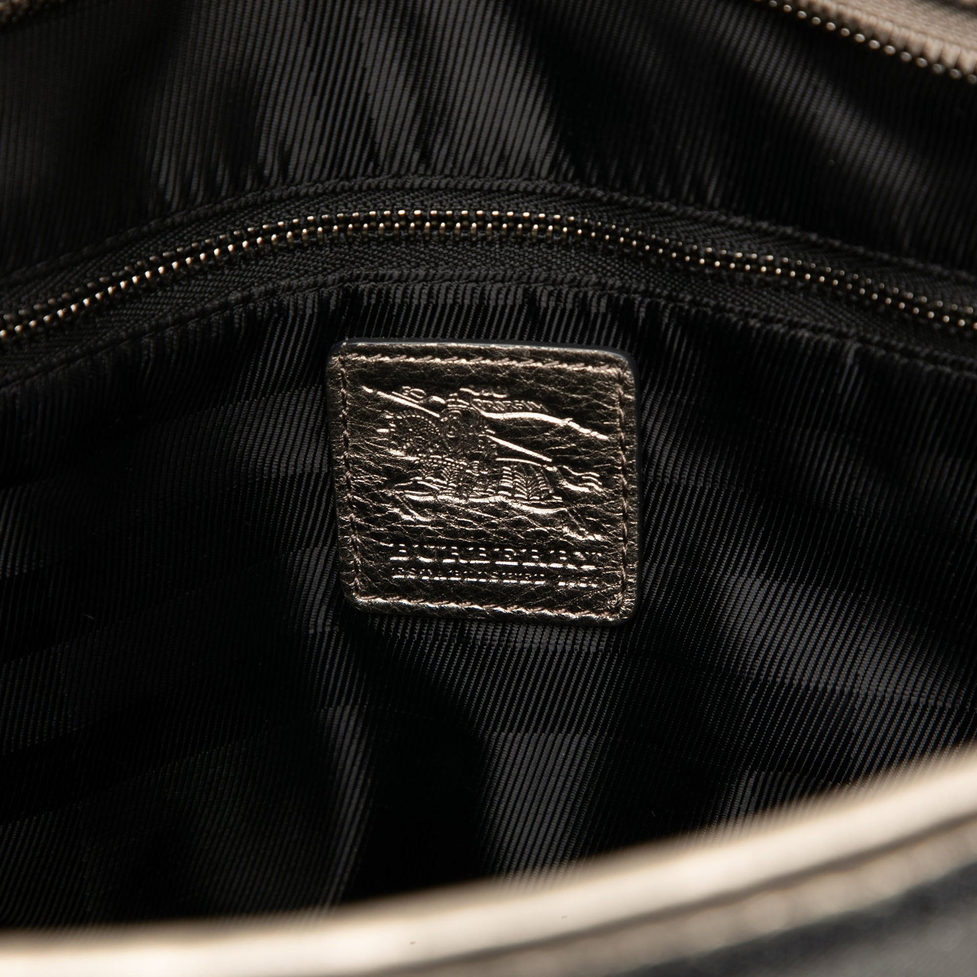 Burberry Small Shimmer Check Canvas Tote
