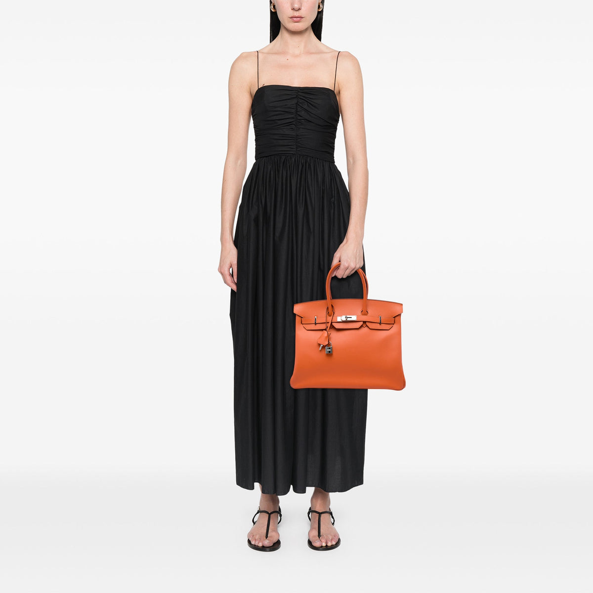 Hermès Epsom Birkin Retourne 35 — Orange
