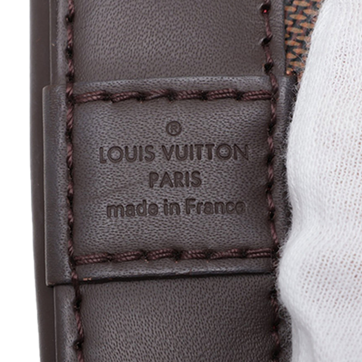 Louis Vuitton Damier Ebene Alma BB — Brown