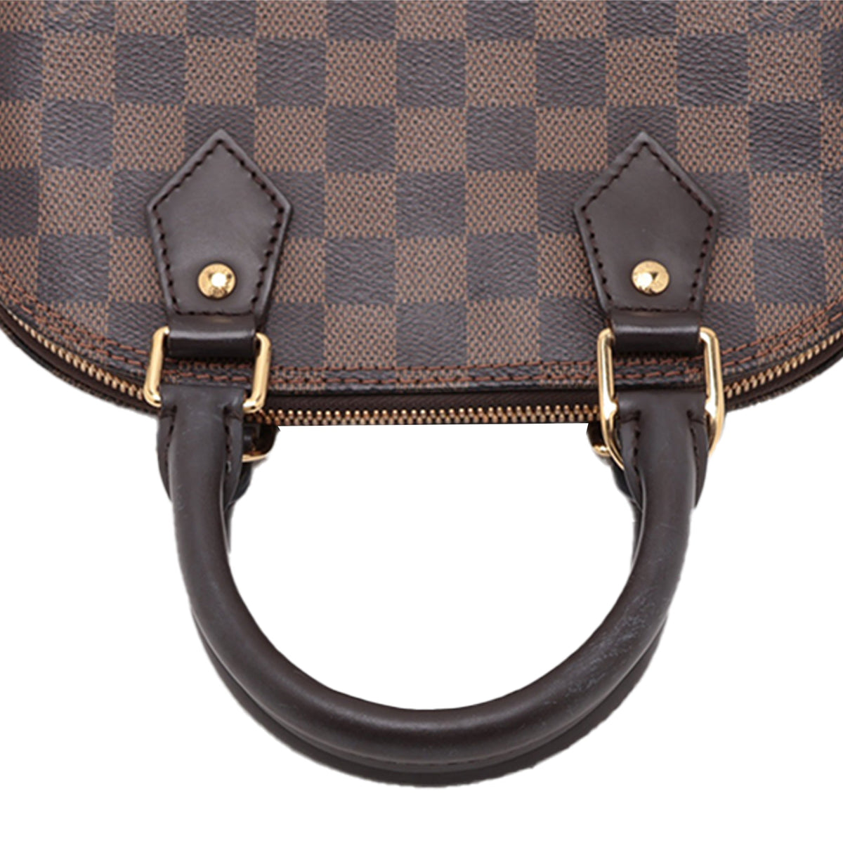 Louis Vuitton Damier Ebene Alma BB — Brown