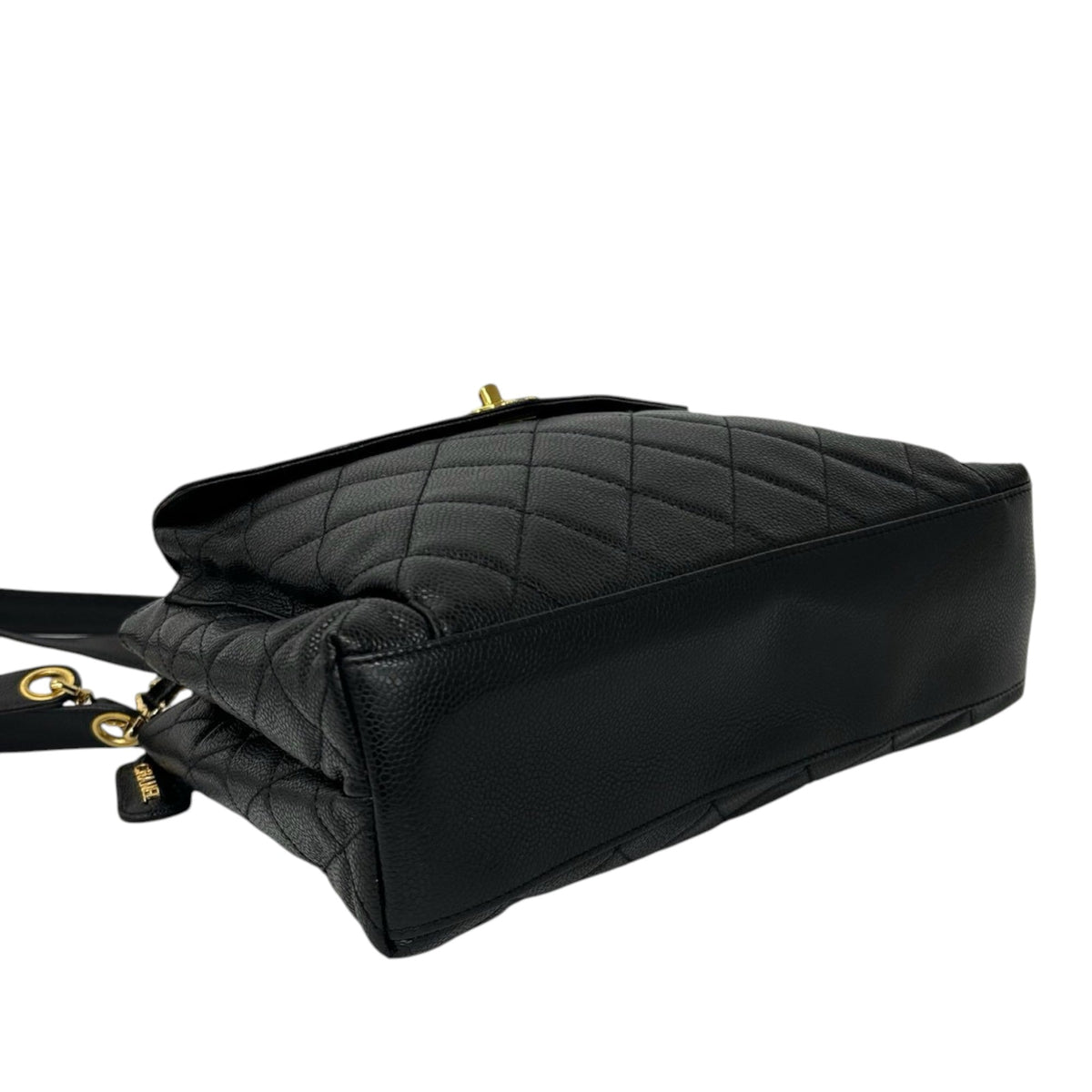 Chanel CC Caviar Front Pocket Shoulder Bag