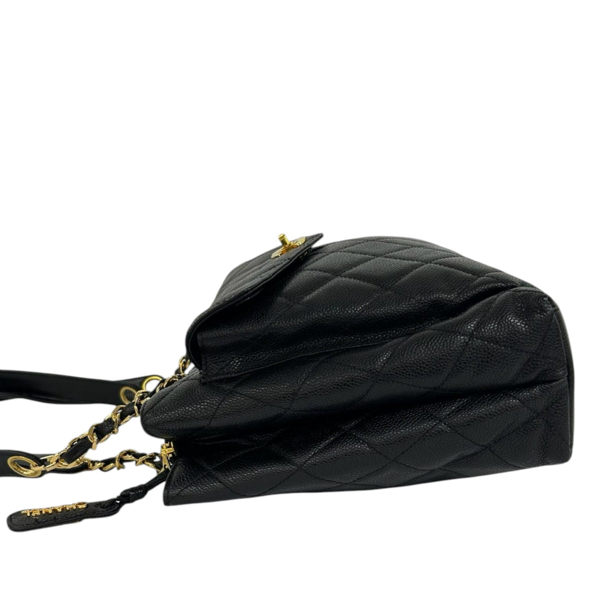 Chanel CC Caviar Front Pocket Shoulder Bag