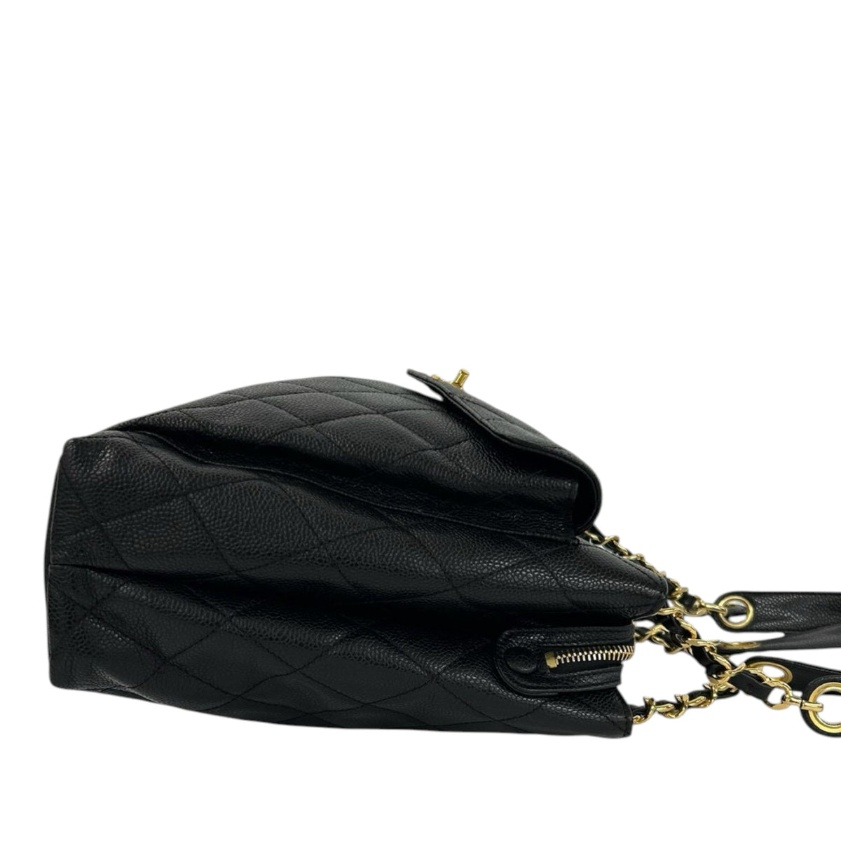 Chanel CC Caviar Front Pocket Shoulder Bag
