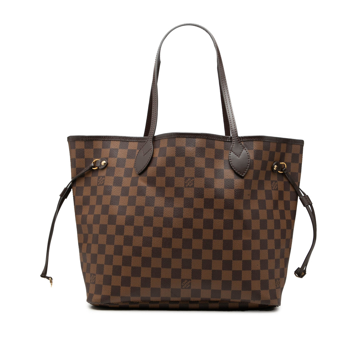 Louis Vuitton Damier Ebene Neverfull MM — Brown