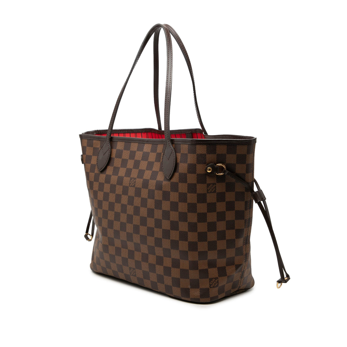 Louis Vuitton Damier Ebene Neverfull MM — Brown