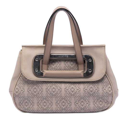 LOEWE Anagram Coated Canvas Kite Satchel