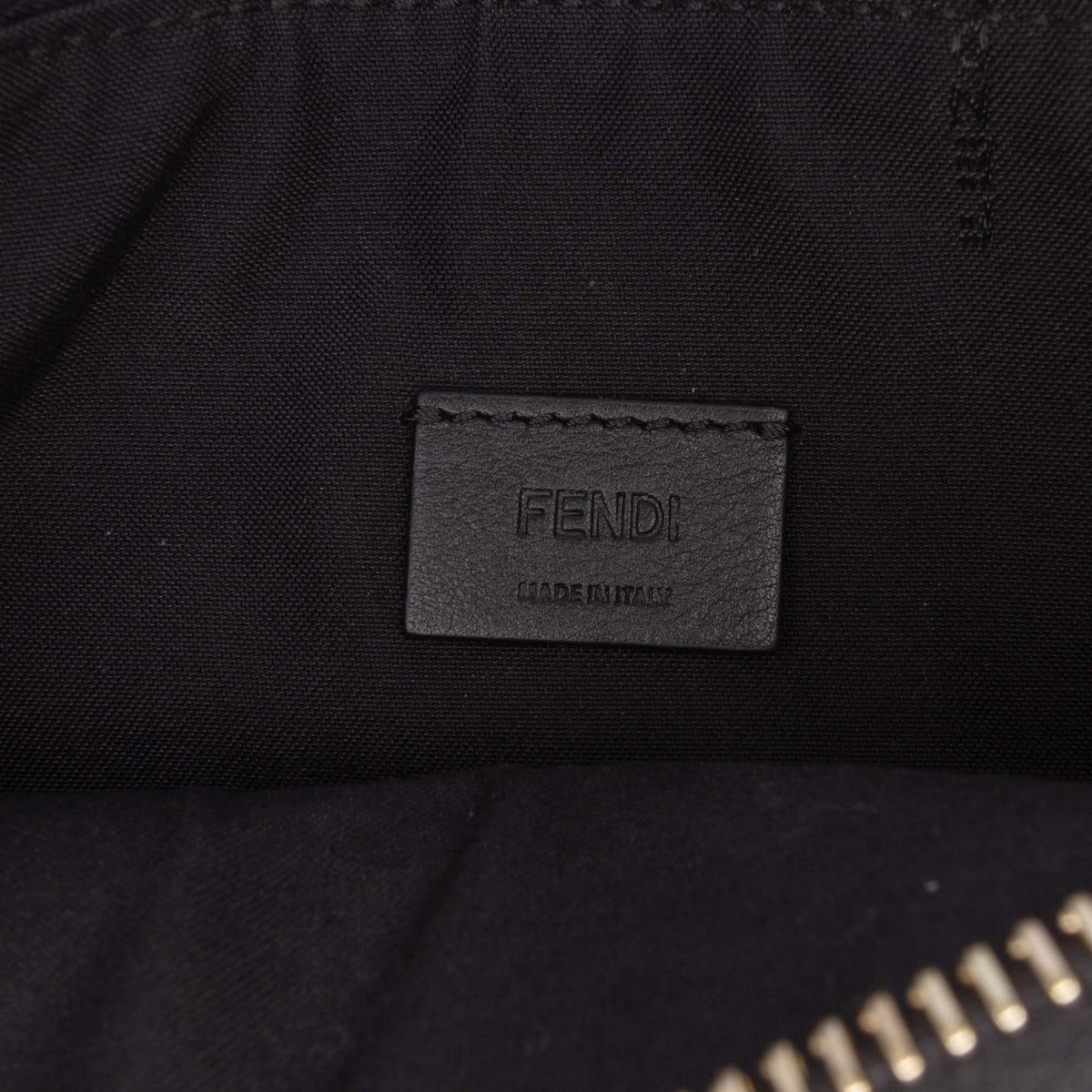 Fendi Fila Mania Multicolor Zucca Embossed Leather Clutch