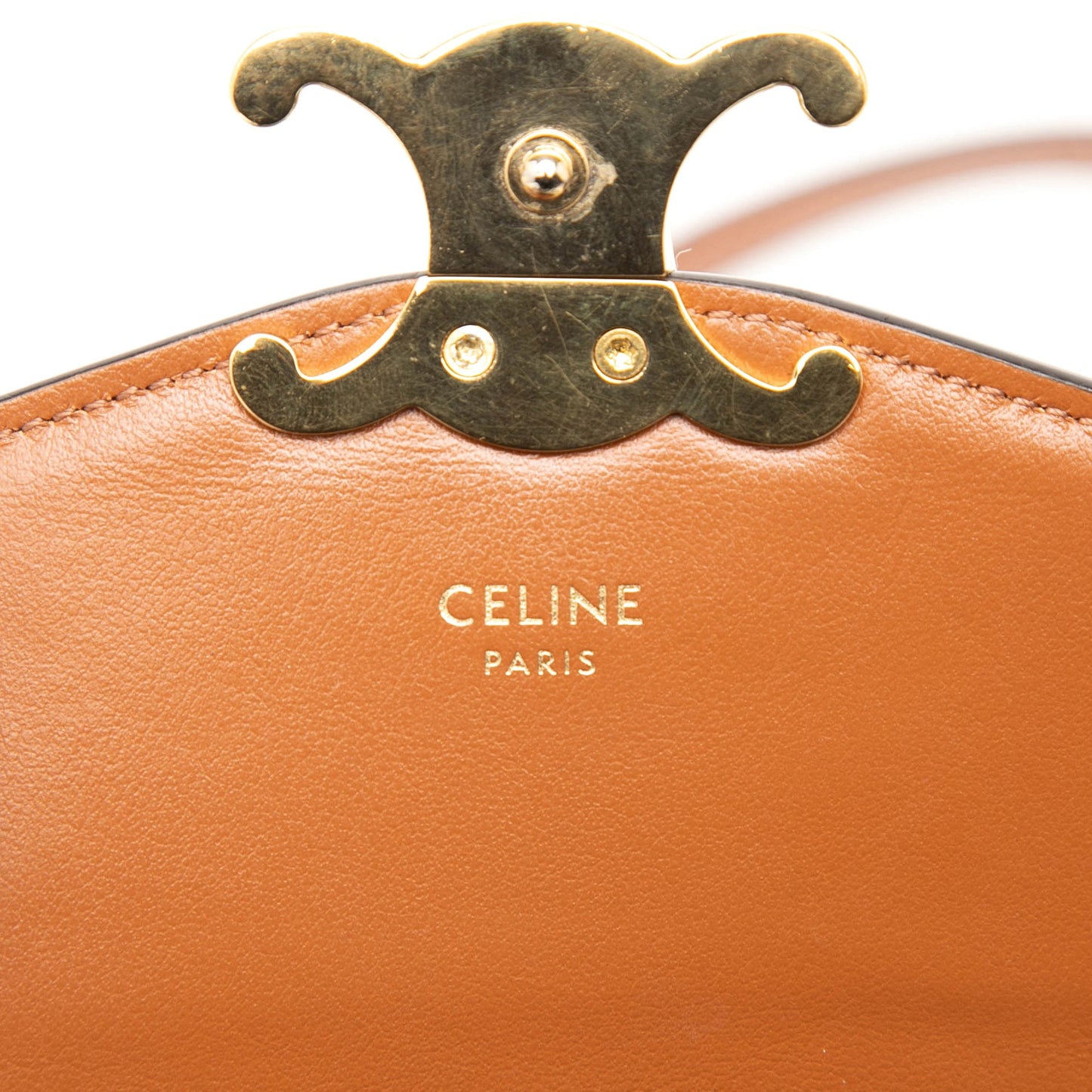 Celine Triomphe Textile Triomphe Phone Pouch Flap Crossbody