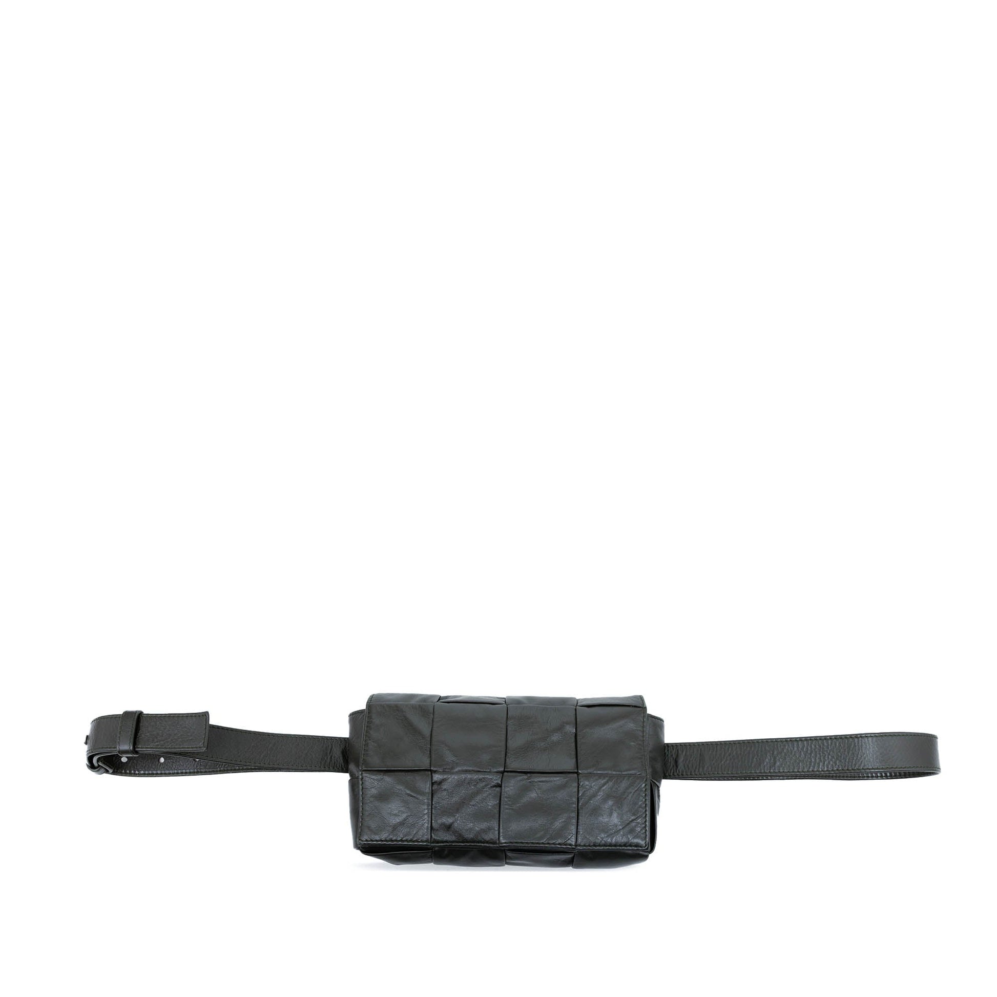 Bottega Veneta Paper Calfskin Intrecciato Cassette Belt Bag