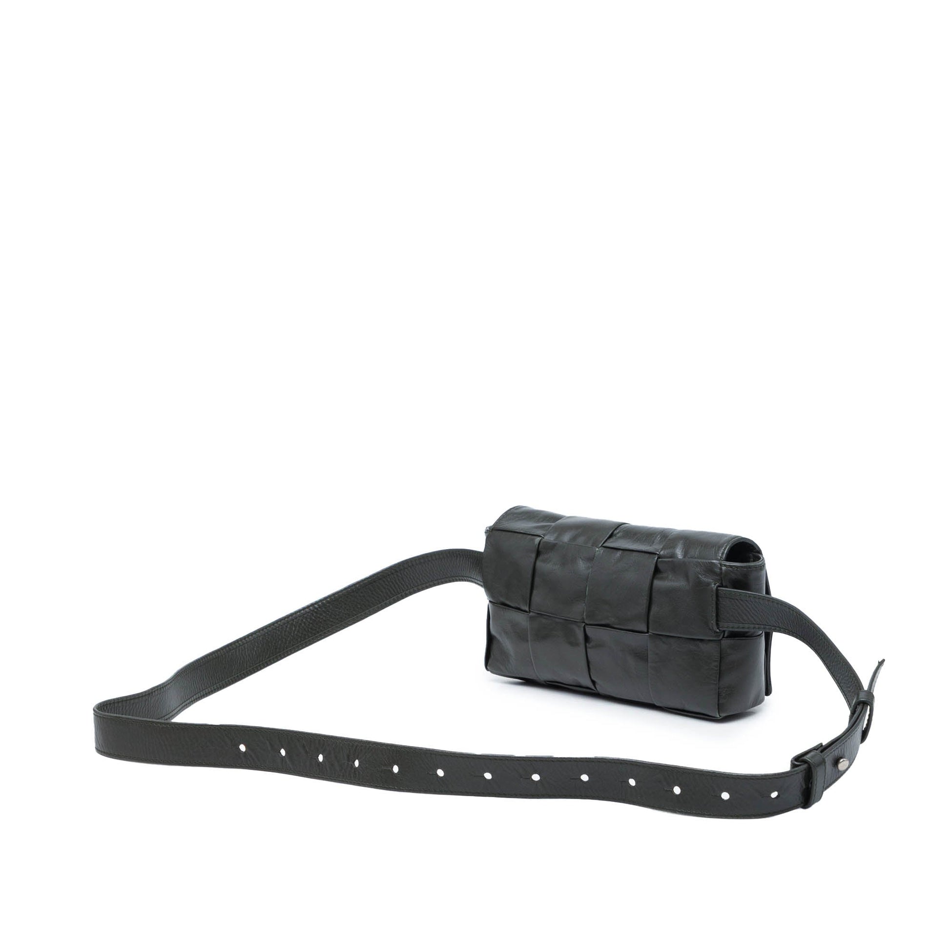 Bottega Veneta Paper Calfskin Intrecciato Cassette Belt Bag