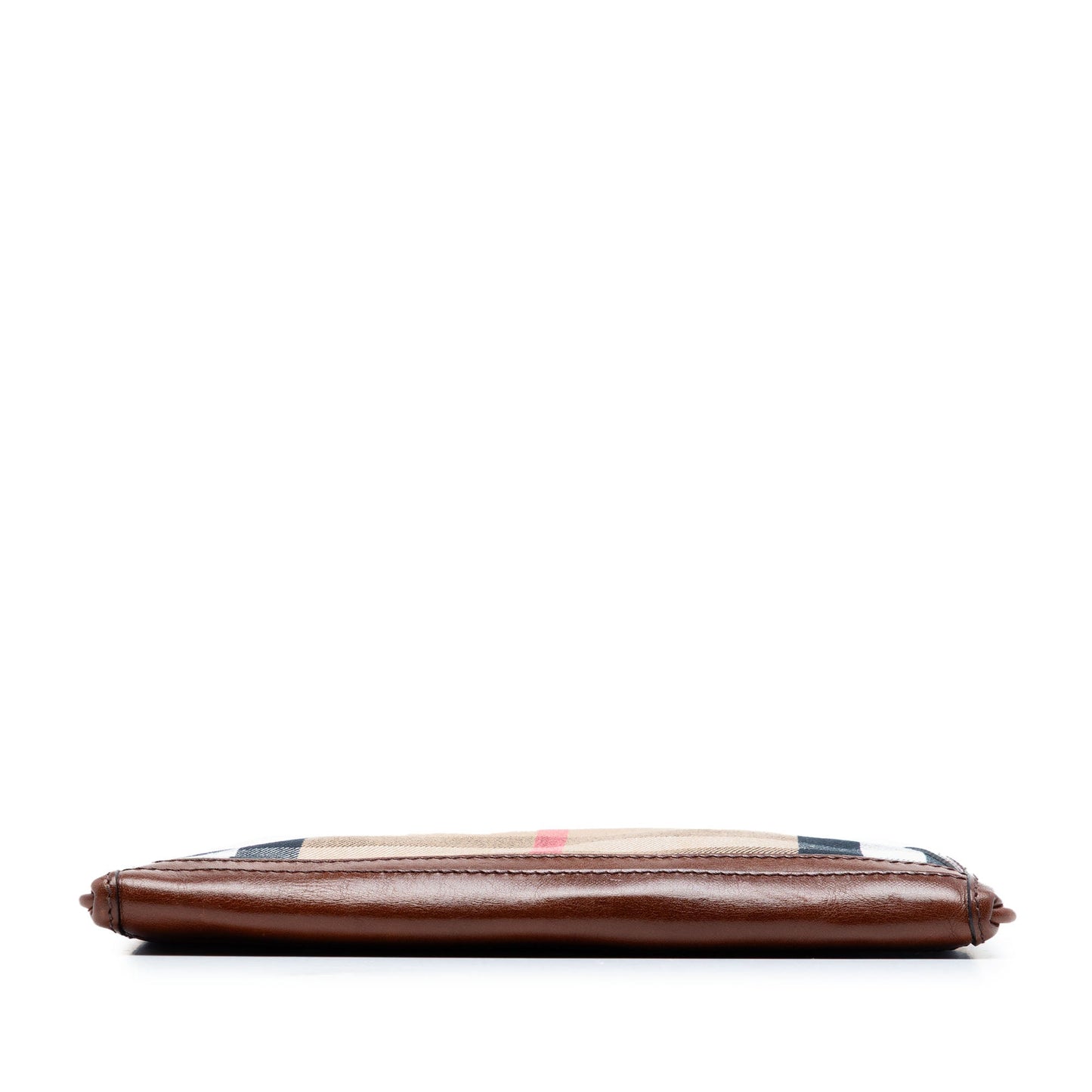 Burberry Exploded Check Canvas Wristlet Clutch