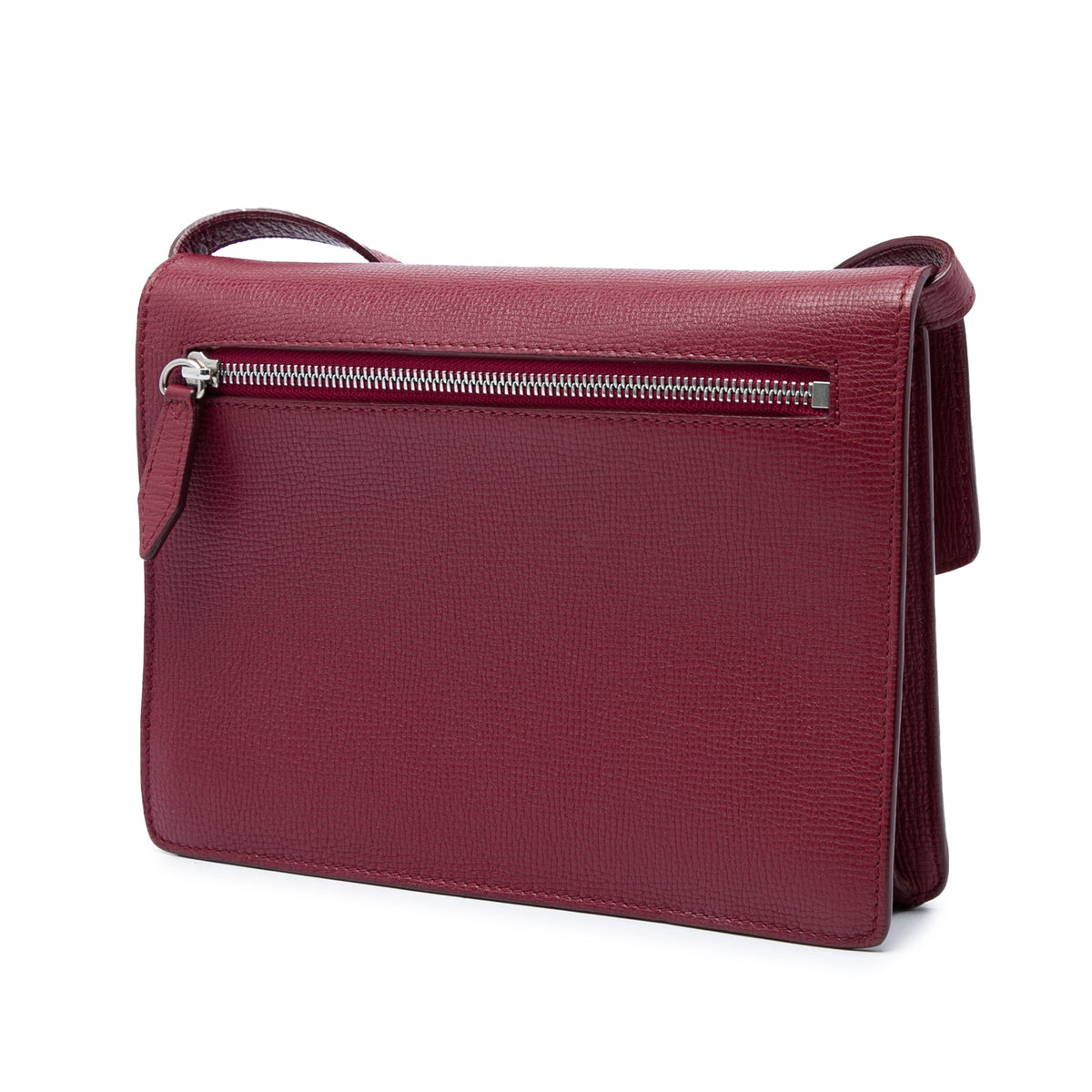 Burberry Small Leather and House Check Canvas Derby Macken Crossbody — Red
