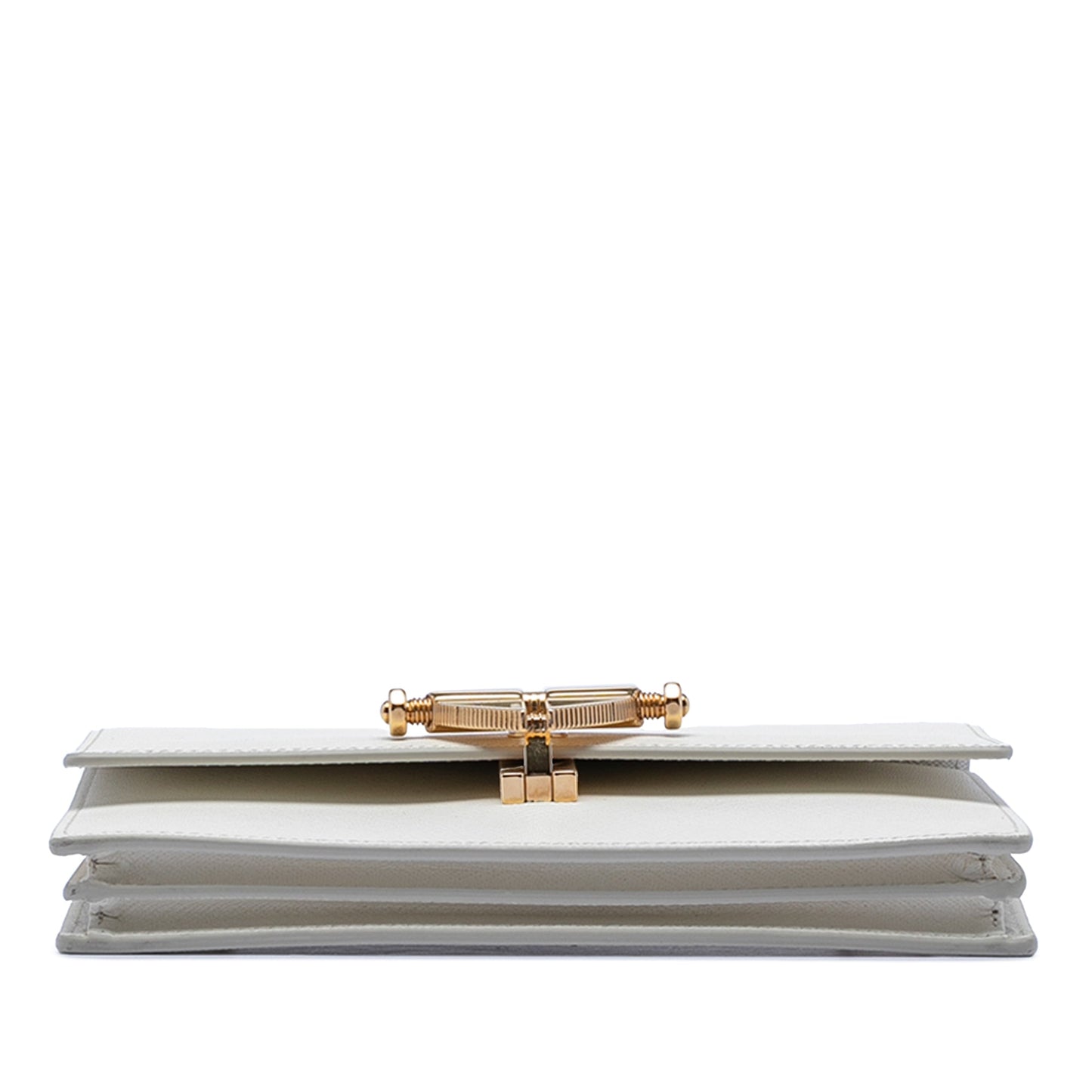 Saffiano Heart Lock Crossbody