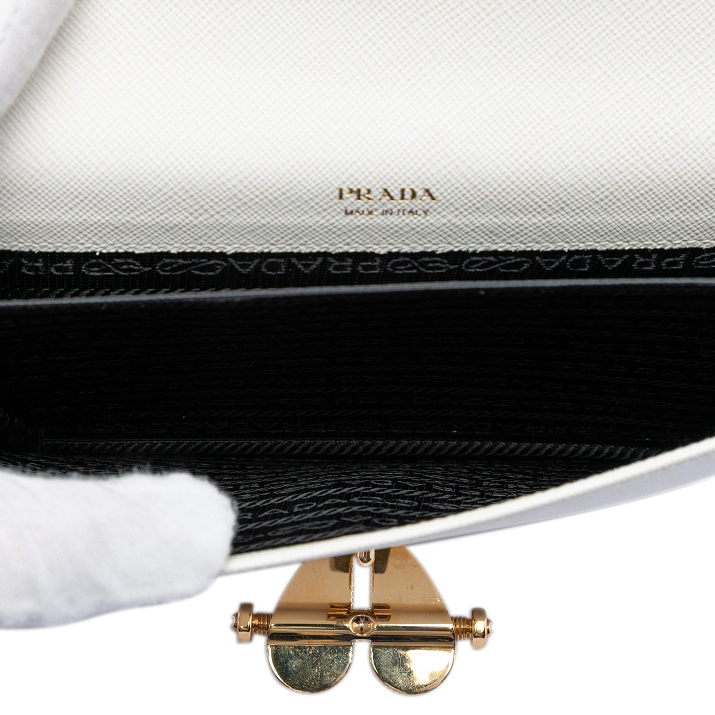 Saffiano Heart Lock Crossbody
