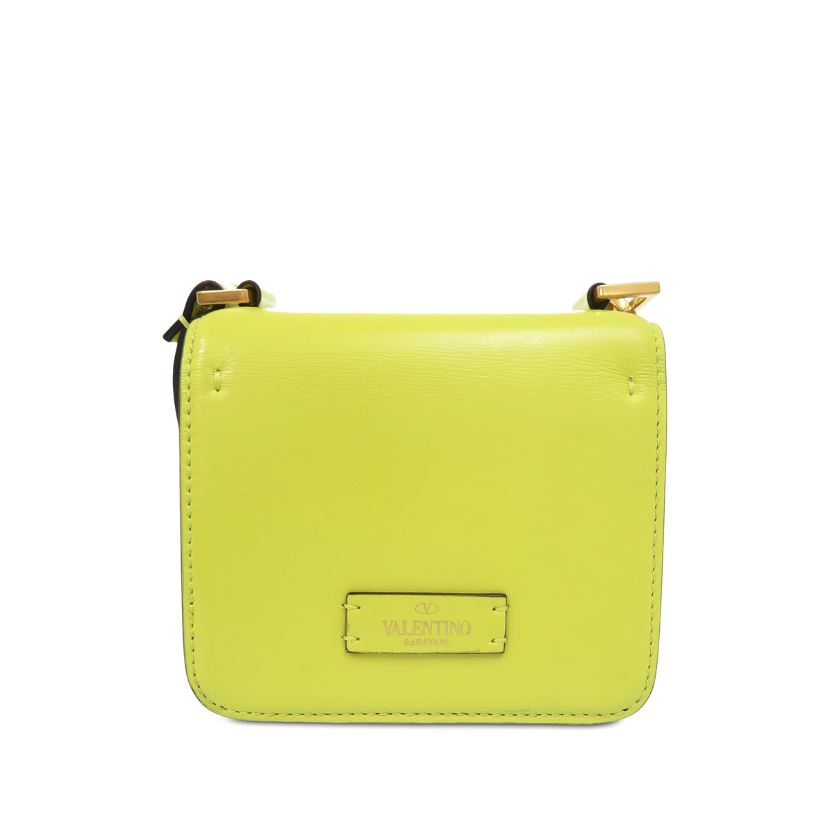 Valentino Micro Smooth Calfskin VSling Crossbody — Yellow