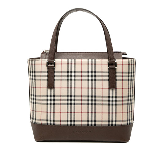 Burberry House Check Canvas Handbag