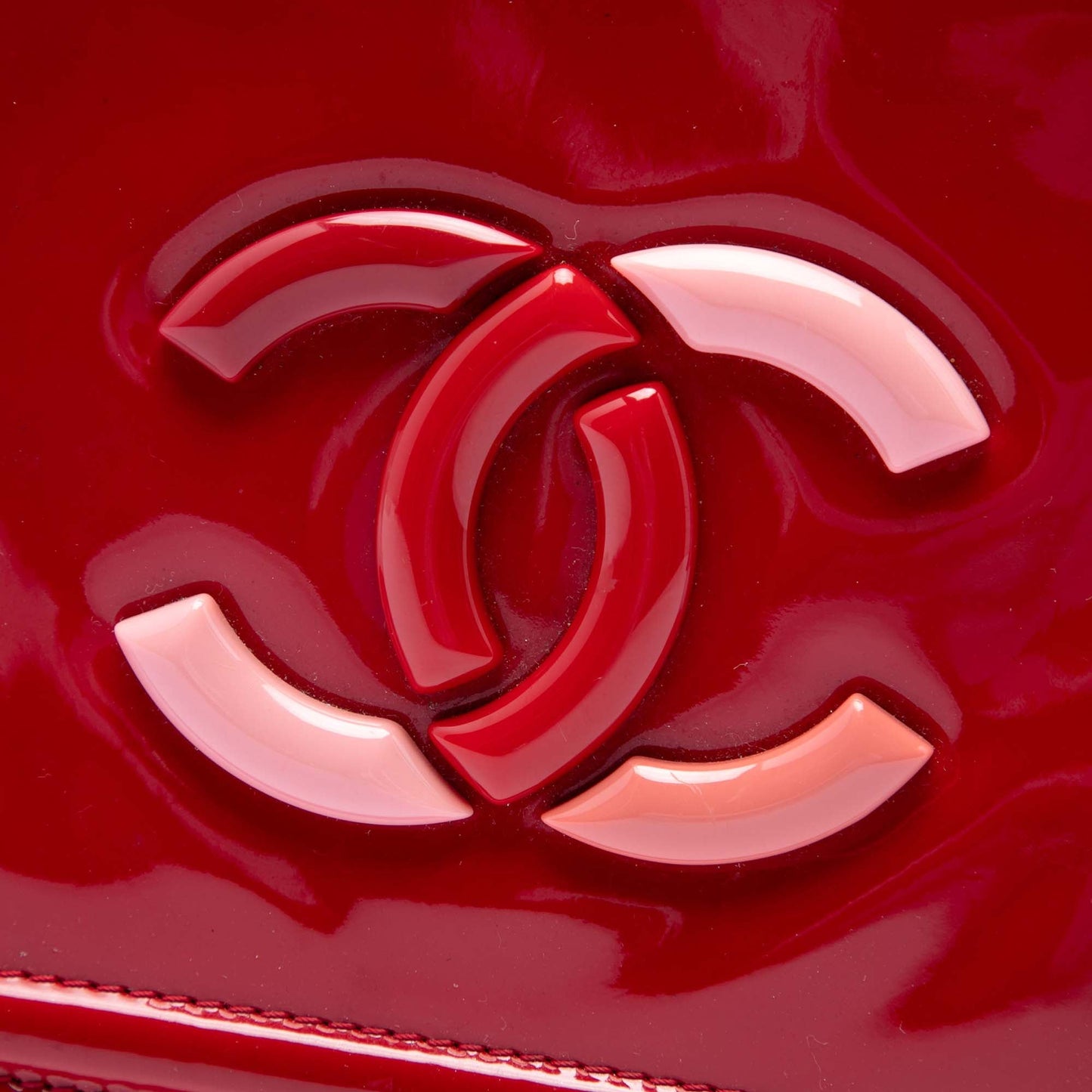 Chanel CC Patent Lipstick Ligne Flap