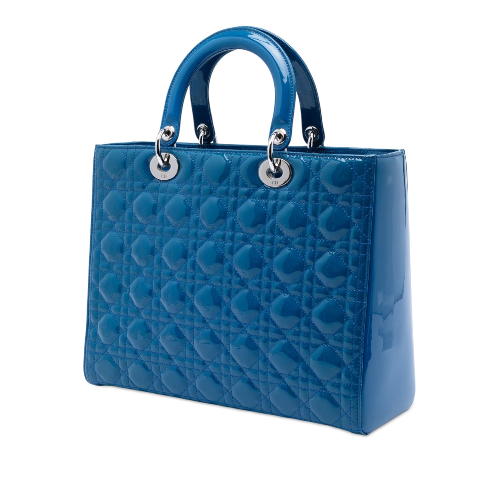 Dior Large Patent Cannage Lady Dior
