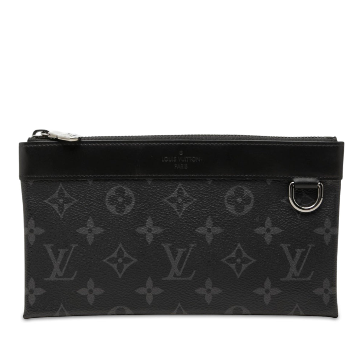 Louis Vuitton Monogram Eclipse Pochette Discovery PM — Black