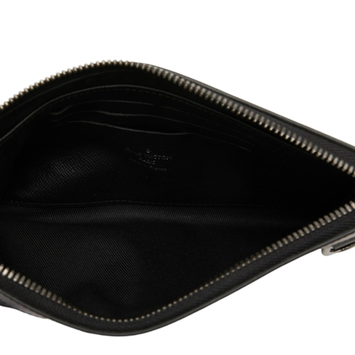 Louis Vuitton Monogram Eclipse Pochette Discovery PM — Black