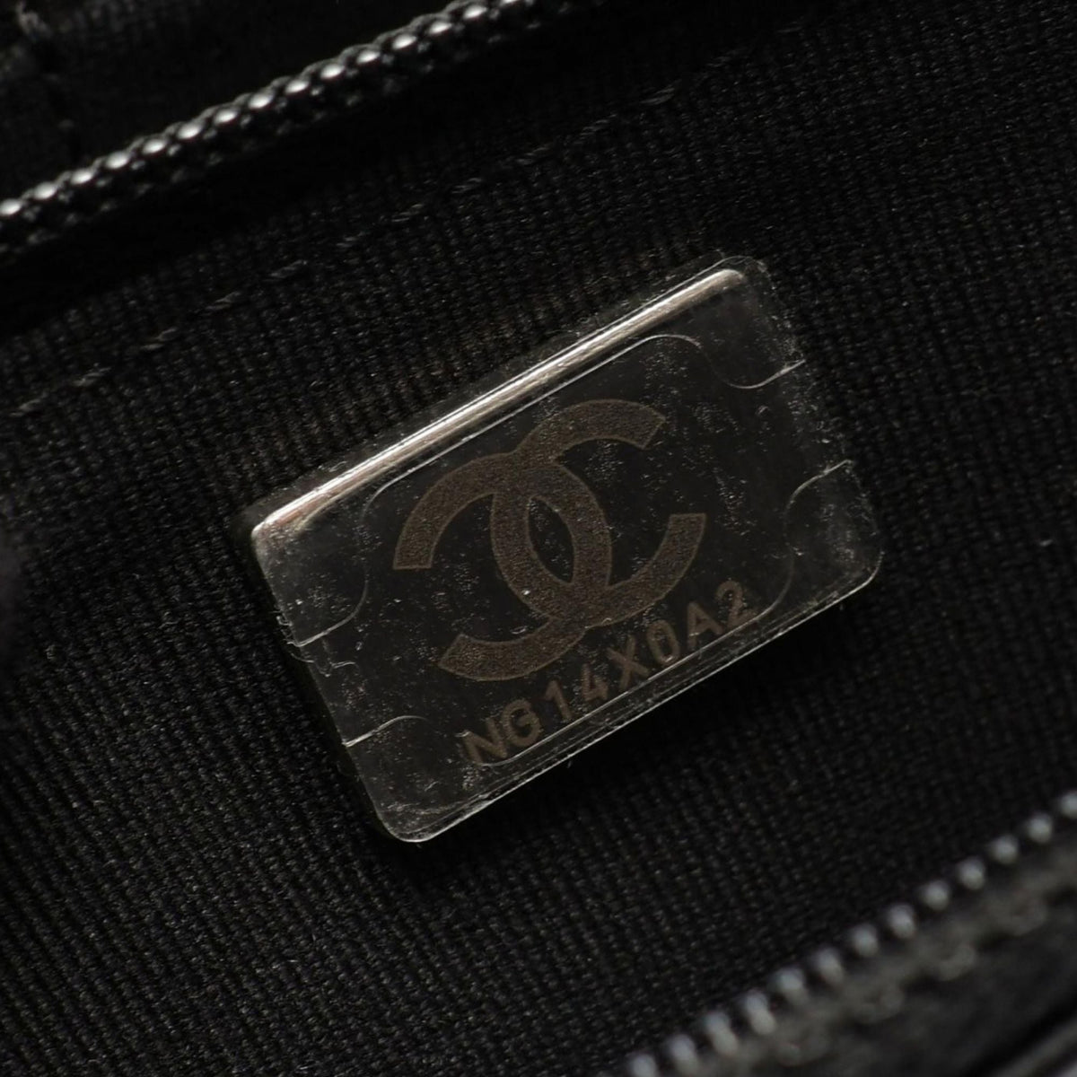 Chanel Quilted Caviar Boy Wallet on Chain — Black
