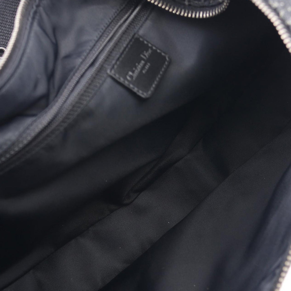 Dior Diorissimo Trotter Canvas Street Chic Hobo — Black