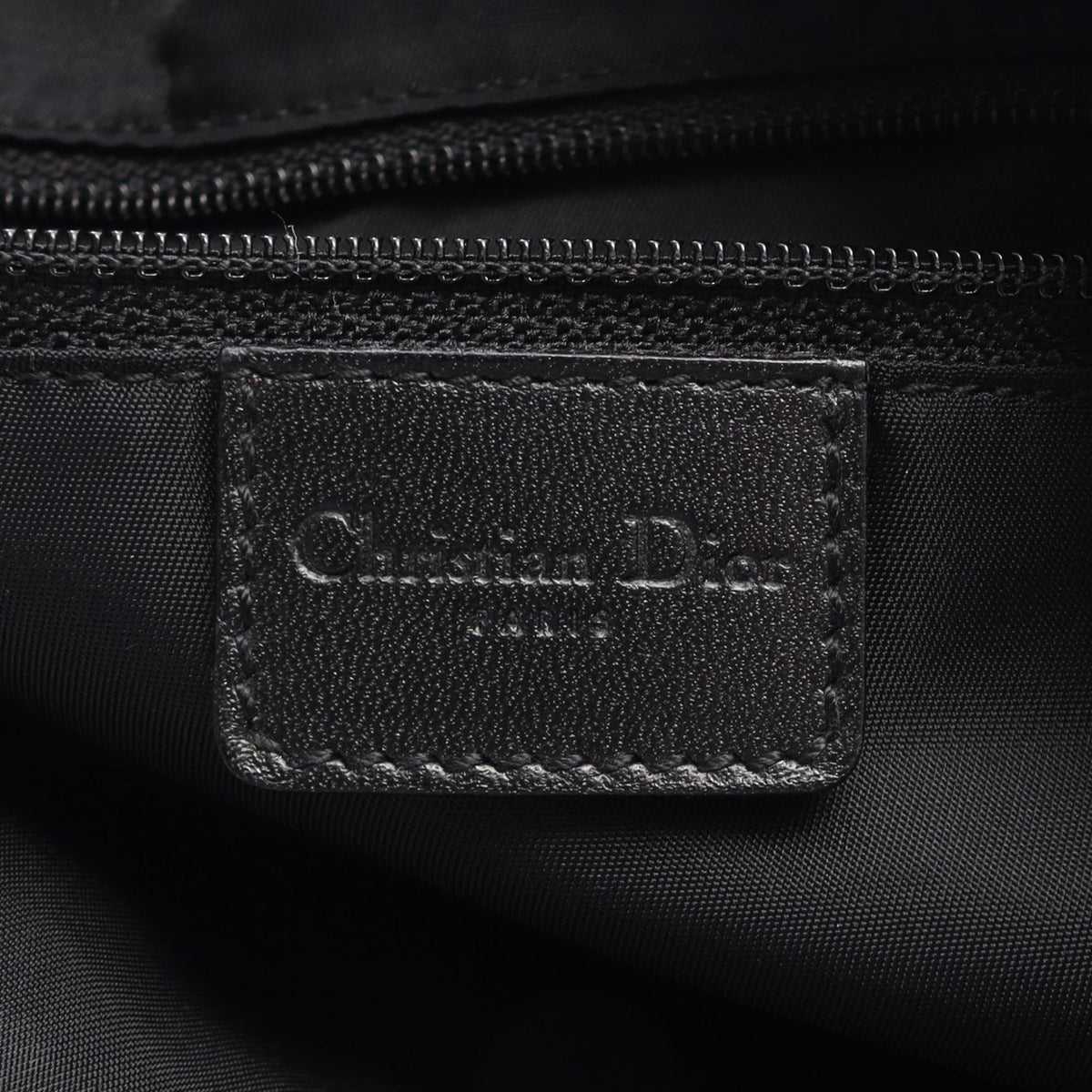 Dior Diorissimo Trotter Canvas Street Chic Hobo — Black