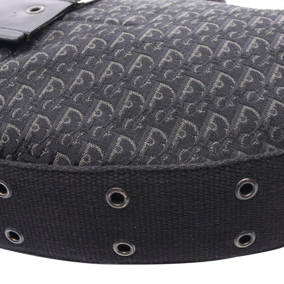 Dior Diorissimo Trotter Canvas Street Chic Hobo — Black