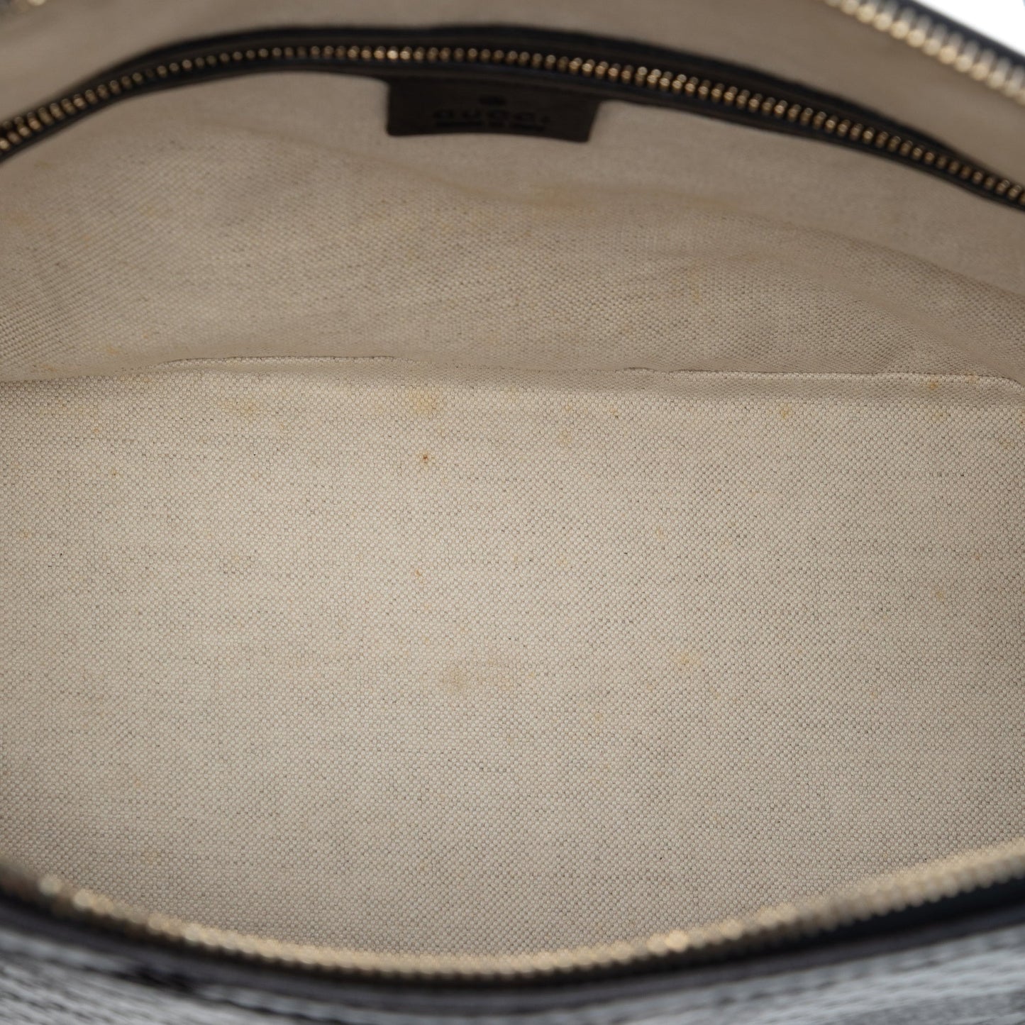 Large Microguccissima Patent Nice Dome Satchel