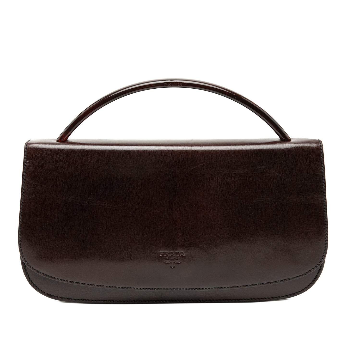 Prada Spazzolato Acrylic Top Handle Bag