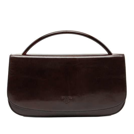 Prada Spazzolato Acrylic Top Handle Bag