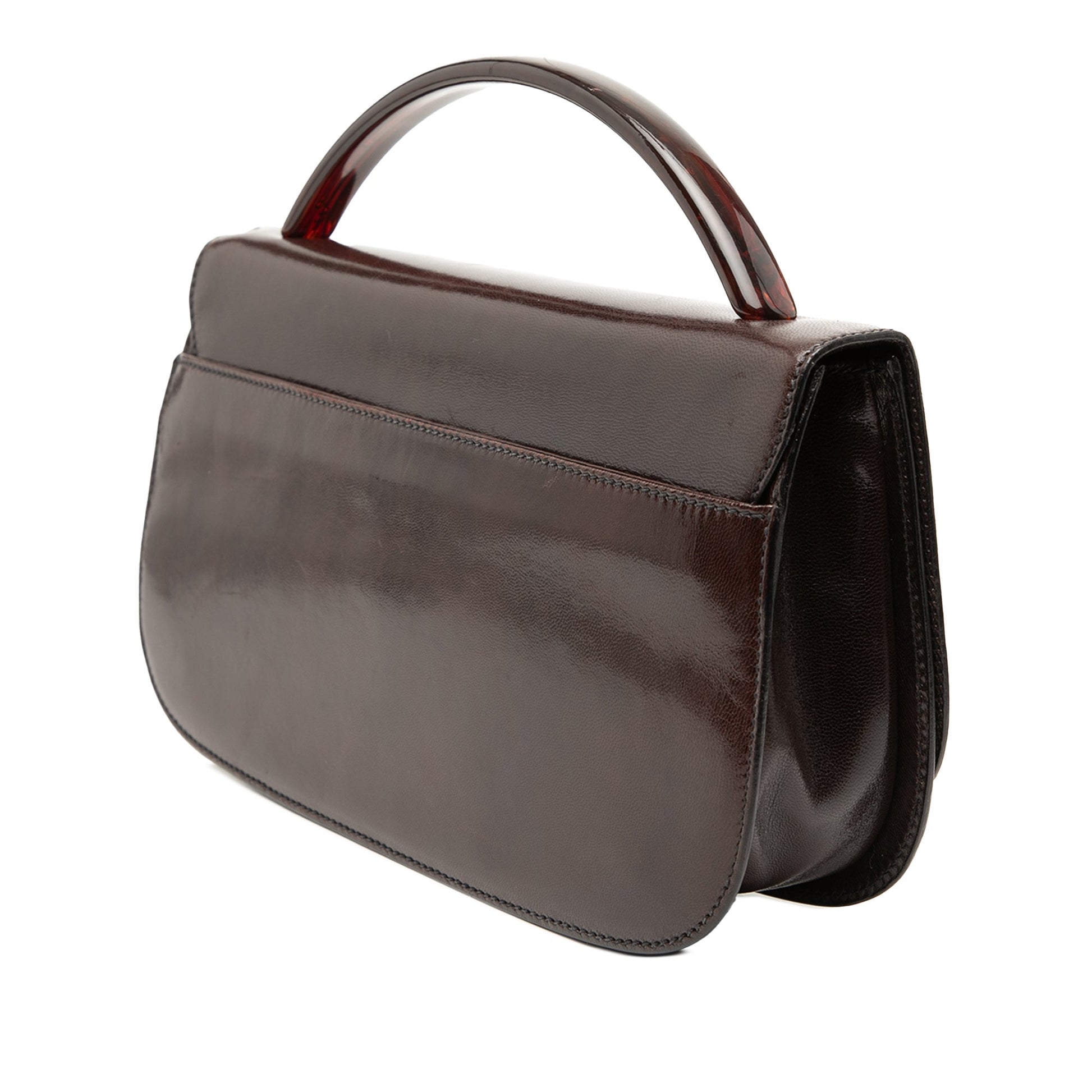 Prada Spazzolato Acrylic Top Handle Bag