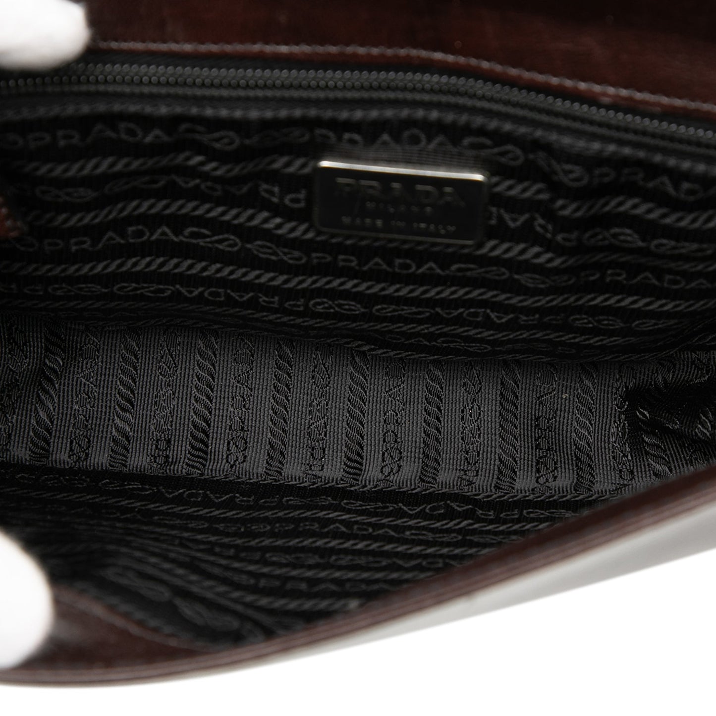 Prada Spazzolato Acrylic Top Handle Bag
