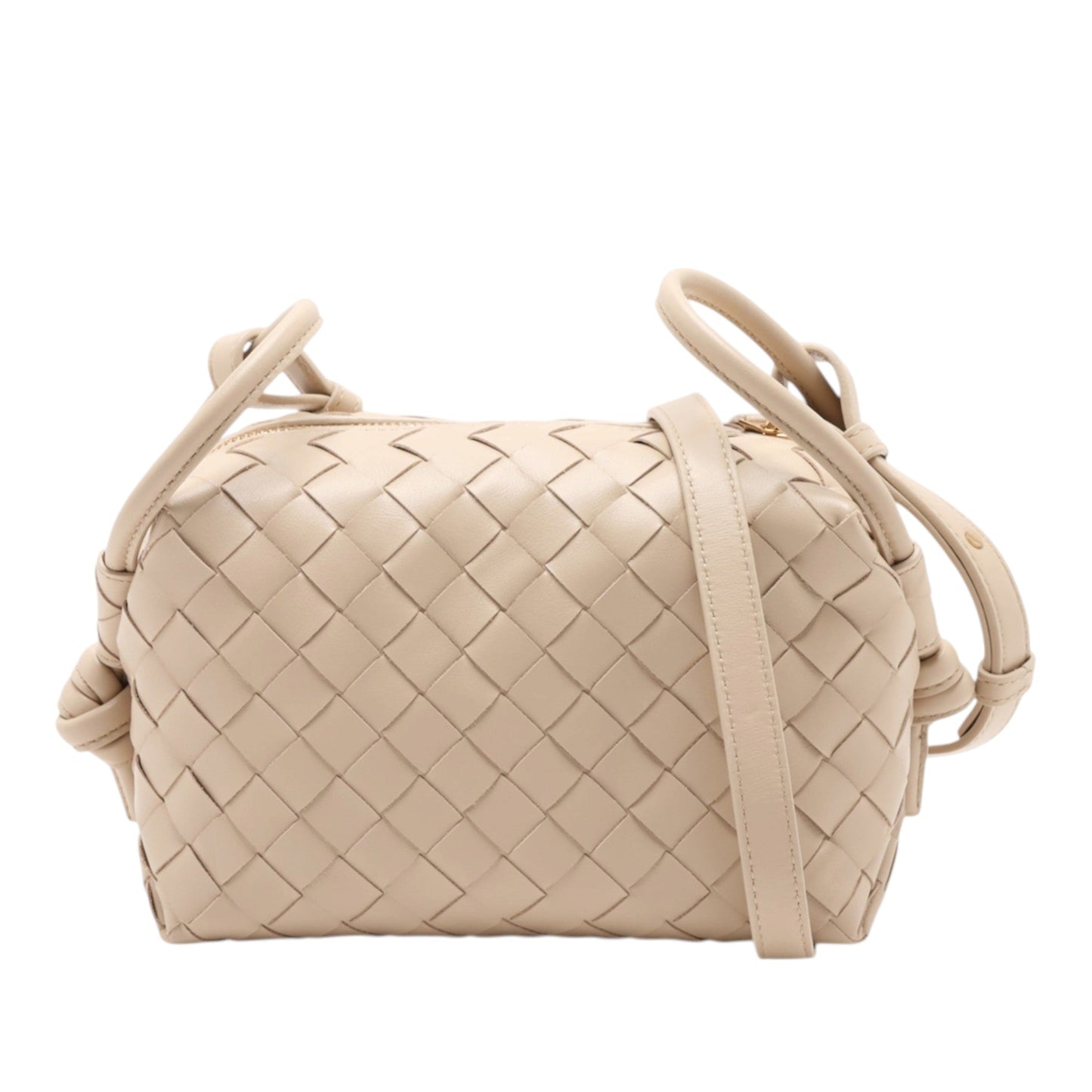 Bottega Veneta Lambskin Intrecciato Loop Top Handle Bag