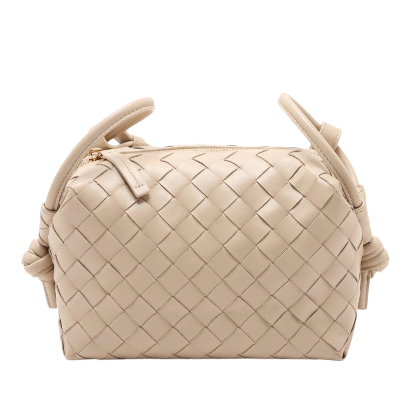 Bottega Veneta Lambskin Intrecciato Loop Top Handle Bag