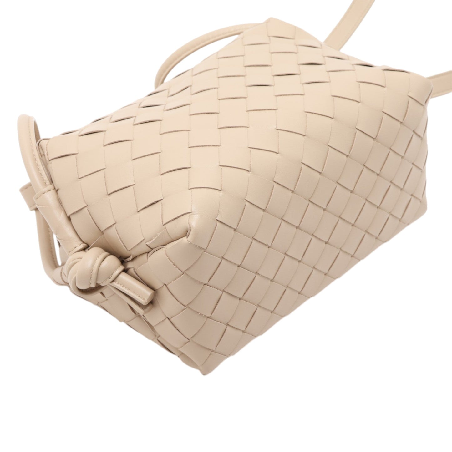 Bottega Veneta Lambskin Intrecciato Loop Top Handle Bag