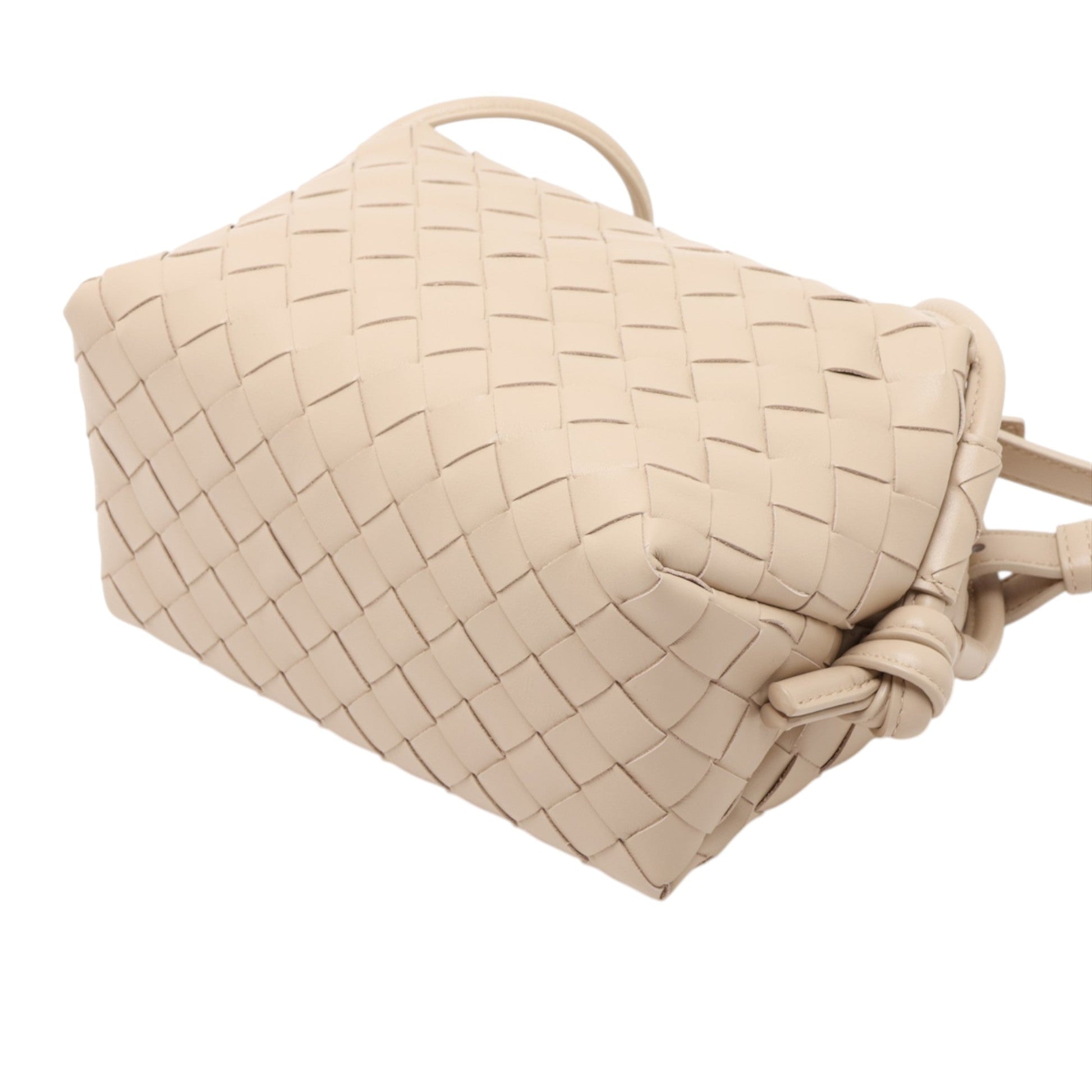 Bottega Veneta Lambskin Intrecciato Loop Top Handle Bag