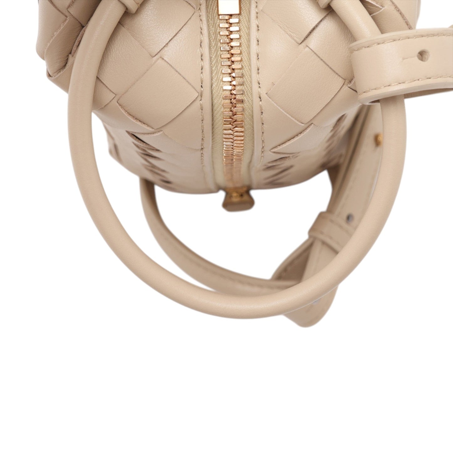 Bottega Veneta Lambskin Intrecciato Loop Top Handle Bag