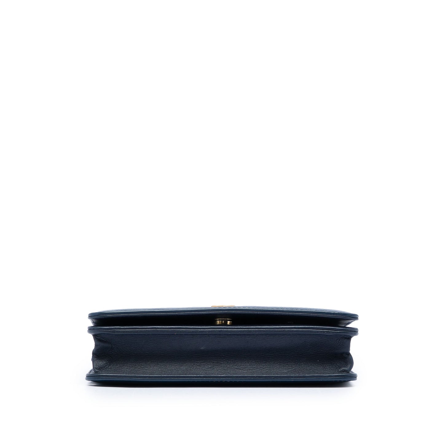 Chanel Printed Denim and Calfskin Gabrielle Wallet On Chain