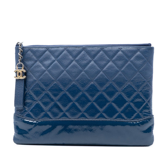 Chanel Medium Aged Calfskin Gabrielle O Case Clutch