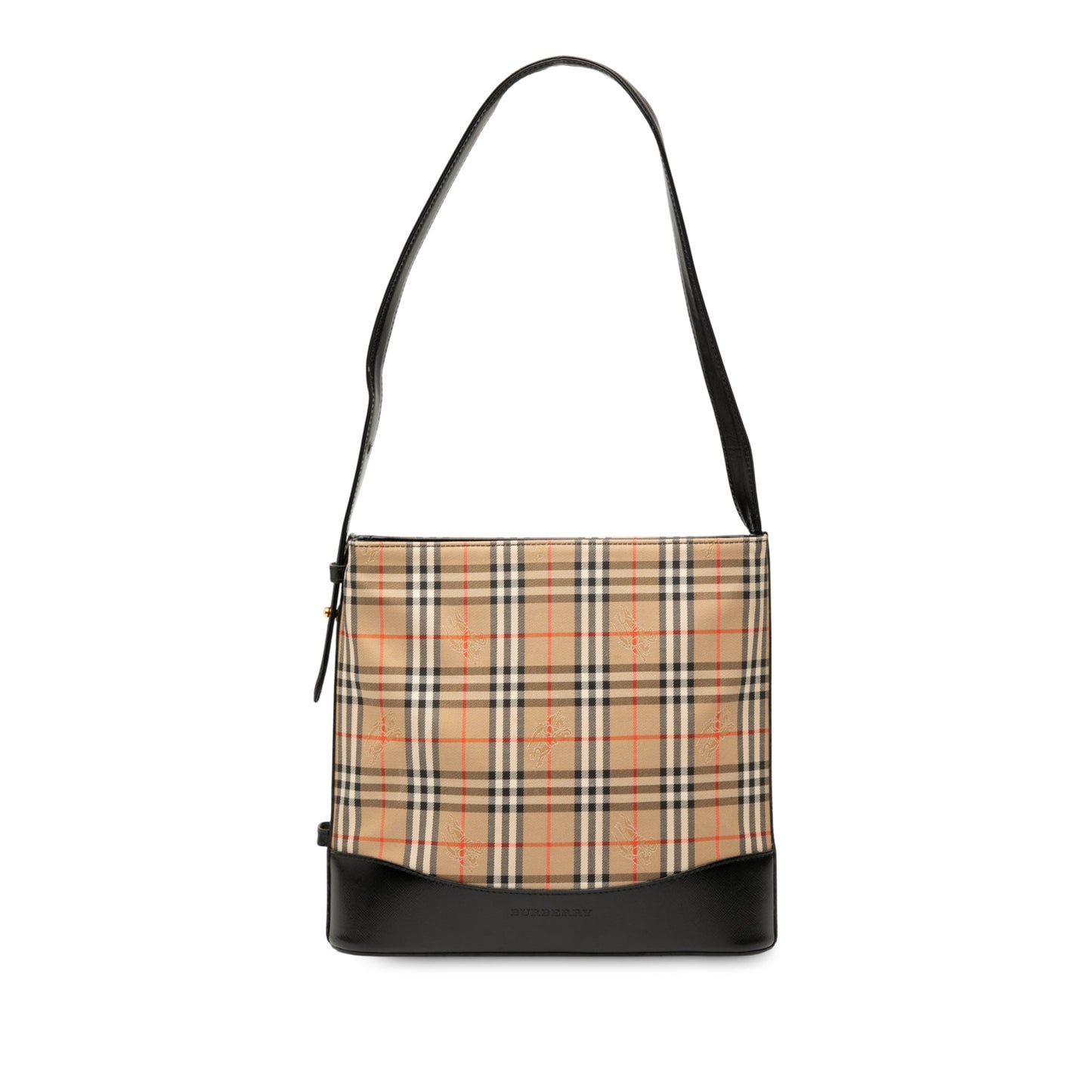 Burberry Haymarket Check Canvas Shoulder Bag