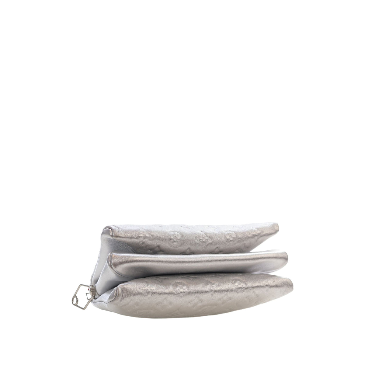 Louis Vuitton Monogram Embossed Puffy Lambskin Coussin PM — Silver
