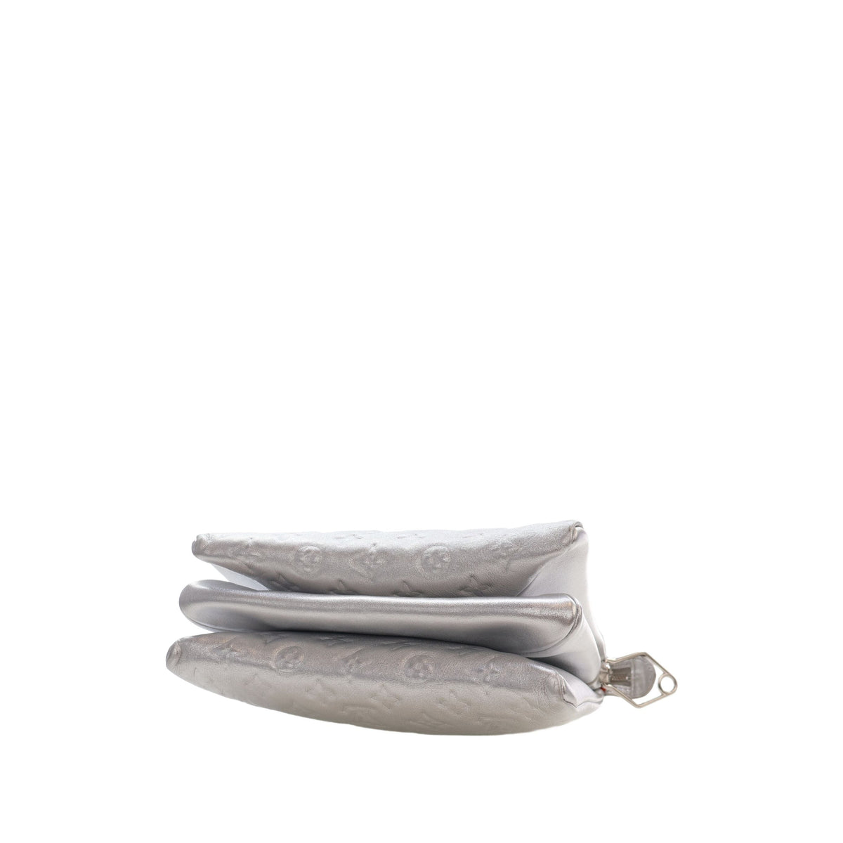 Louis Vuitton Monogram Embossed Puffy Lambskin Coussin PM — Silver