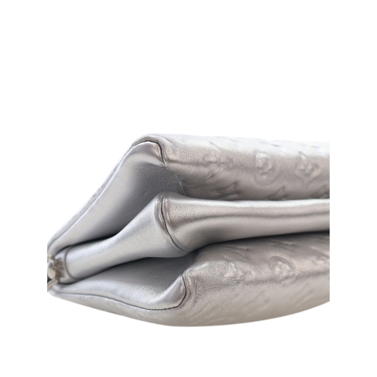 Louis Vuitton Monogram Embossed Puffy Lambskin Coussin PM — Silver