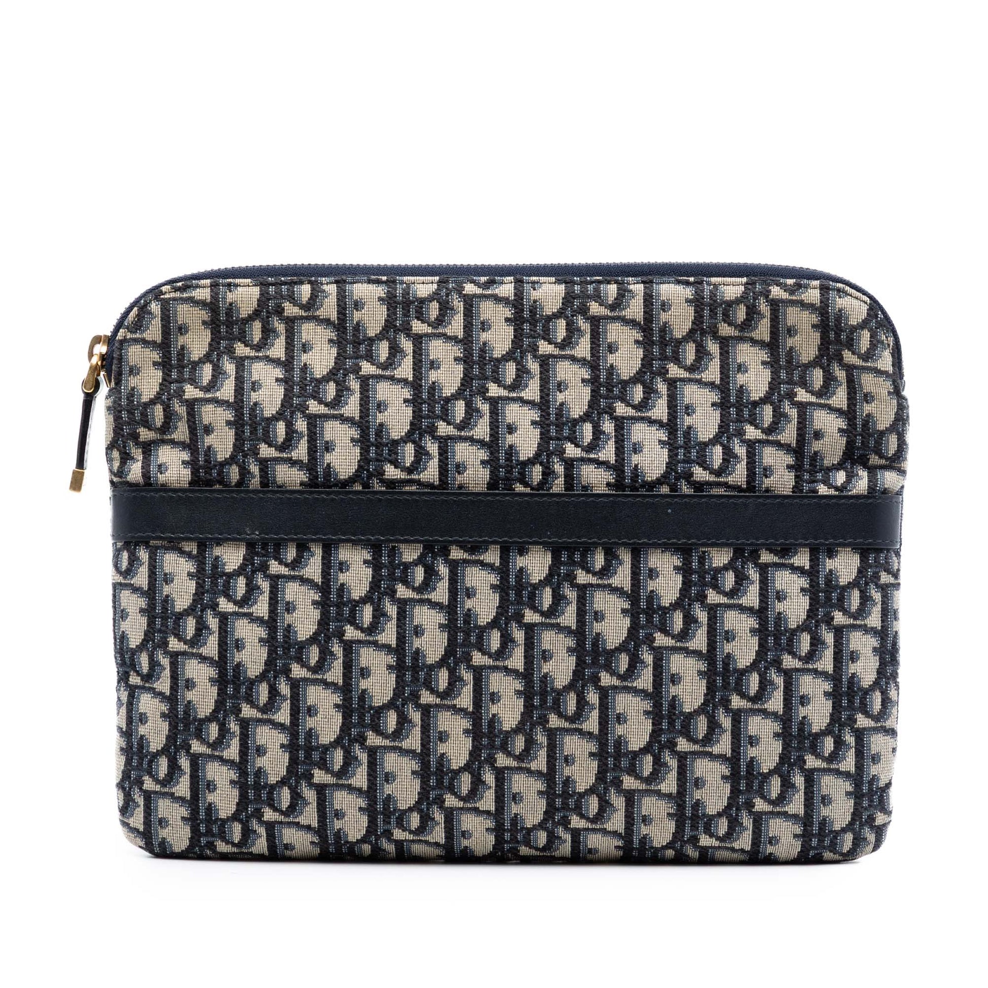 Oblique Canvas Clutch