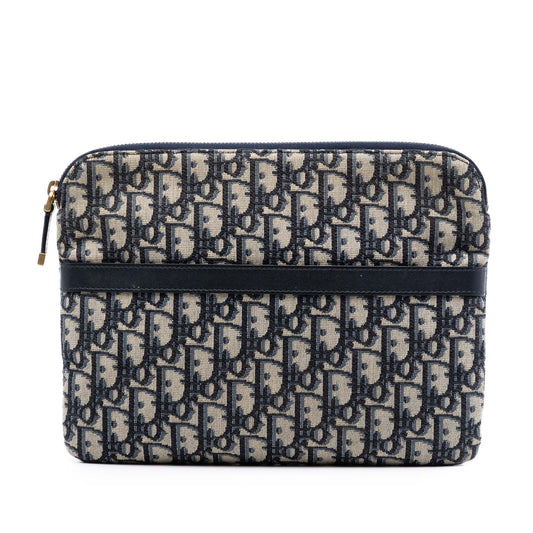 Oblique Canvas Clutch